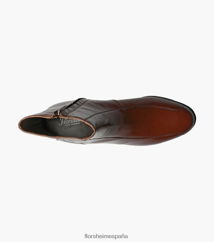 botas duke bike toe con cremallera Florsheim hombres LPVB4P247 calzado coñac - Imagen 4