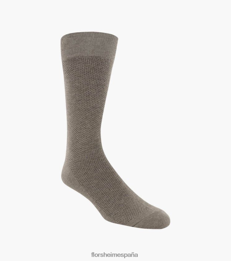 calcetines de vestir grandes y altos clásicos pindot Florsheim unisexo LPVB4P605 accesorios arena - Imagen 1