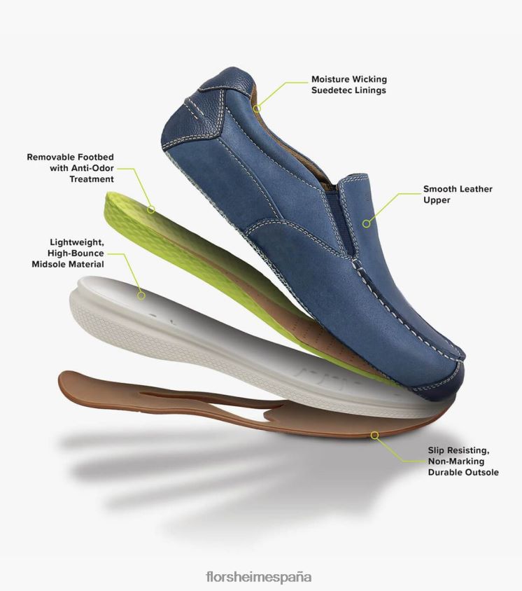 caminata con punta de moc en los grandes lagos Florsheim hombres LPVB4P381 calzado marrón caído - Imagen 2