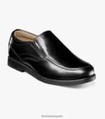 centro de la ciudad jr. moc toe resbalón en Florsheim niños LPVB4P498 calzado negro