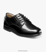 centro de la ciudad jr. oxford de punta plana Florsheim niños LPVB4P505 calzado negro