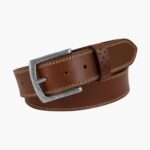 cinturón de cuero genuino jarvis Florsheim unisexo LPVB4P512 accesorios castaña