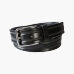 cinturón de cuero genuino quinn Florsheim unisexo LPVB4P508 accesorios negro