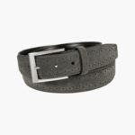 cinturón de gamuza genuina de la suerte Florsheim unisexo LPVB4P516 accesorios gris