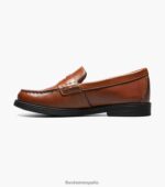 croquet jr. mocasines con puntera mocasín Florsheim niños LPVB4P494 calzado bronceado silla de montar - Imagen 5