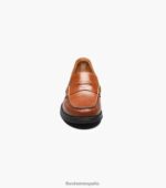 croquet jr. mocasines con puntera mocasín Florsheim niños LPVB4P494 calzado bronceado silla de montar - Imagen 6