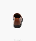 croquet jr. mocasines con puntera mocasín Florsheim niños LPVB4P494 calzado bronceado silla de montar - Imagen 7