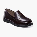 croquet jr. mocasines con puntera mocasín Florsheim niños LPVB4P496 calzado borgoña