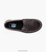 croquet jr. mocasines con puntera mocasín Florsheim niños LPVB4P496 calzado borgoña - Imagen 4