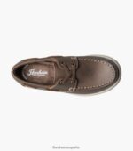 croquet jr. zapato náutico con punta de mocasín Florsheim niños LPVB4P422 calzado marrón ch - Imagen 4