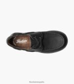 croquet jr. zapato náutico con punta de mocasín Florsheim niños LPVB4P423 calzado nubuck negro - Imagen 4