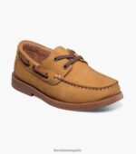croquet jr. zapato náutico con punta de mocasín Florsheim niños LPVB4P424 calzado broncearse