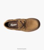 croquet jr. zapato náutico con punta de mocasín Florsheim niños LPVB4P424 calzado broncearse - Imagen 4