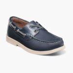 croquet jr. zapato náutico con punta de mocasín Florsheim niños LPVB4P425 calzado nubuck azul marino