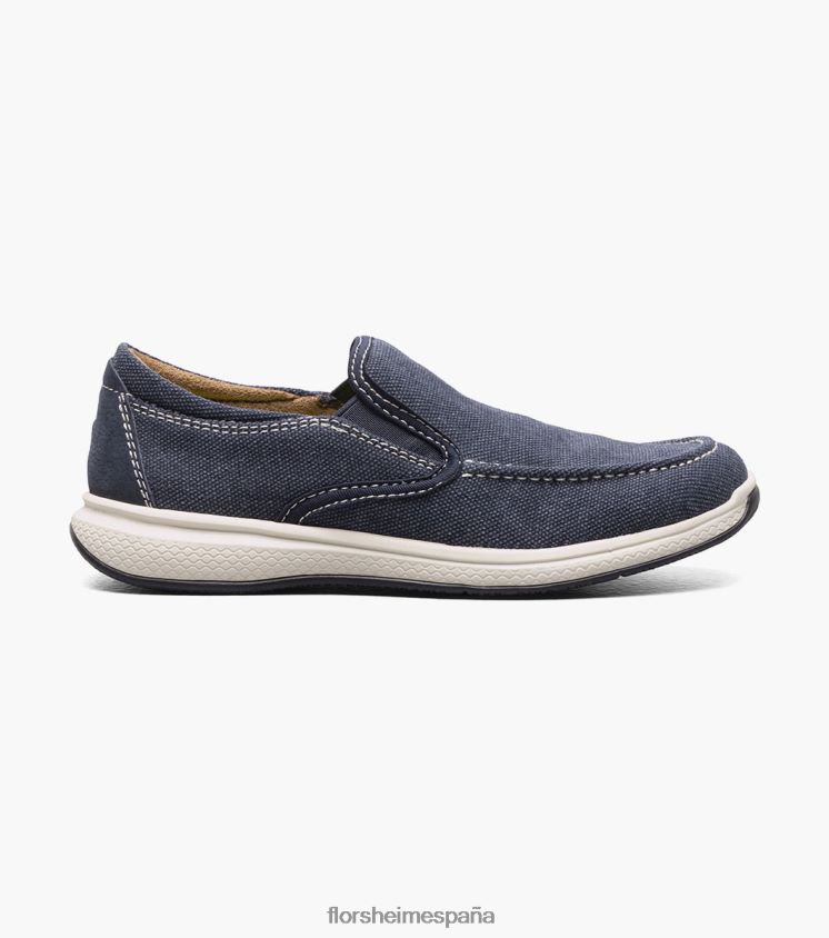empresa jr. slip veneciano de lona Florsheim niños LPVB4P481 calzado Armada - Imagen 2
