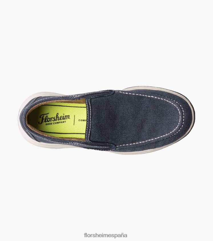 empresa jr. slip veneciano de lona Florsheim niños LPVB4P481 calzado Armada - Imagen 4