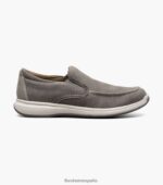 empresa jr. slip veneciano de lona Florsheim niños LPVB4P482 calzado gris - Imagen 2
