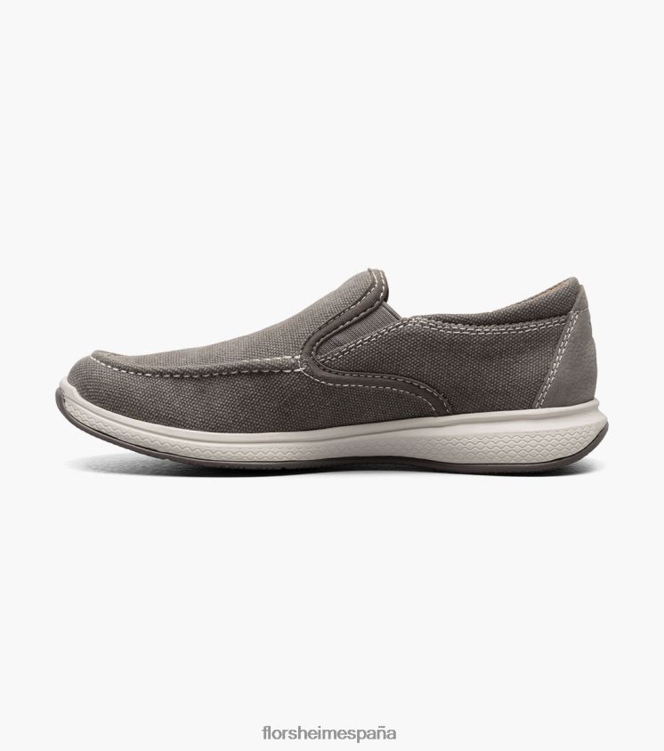 empresa jr. slip veneciano de lona Florsheim niños LPVB4P482 calzado gris - Imagen 5