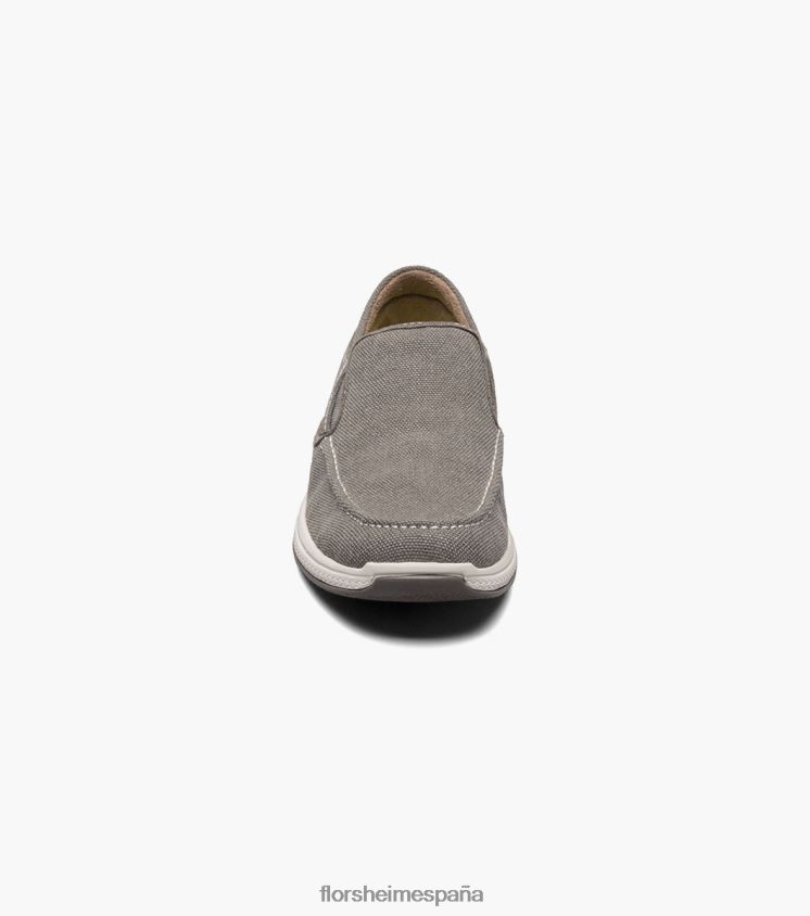 empresa jr. slip veneciano de lona Florsheim niños LPVB4P482 calzado gris - Imagen 6