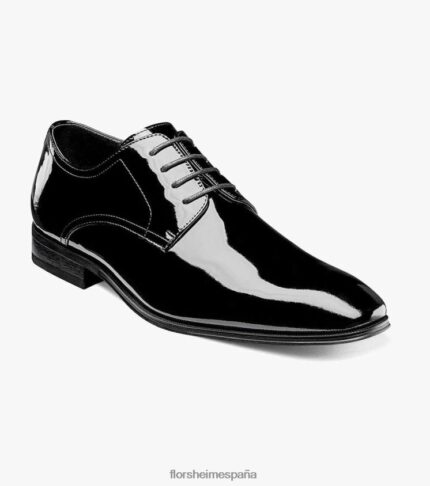 esmoquin puntera lisa oxford Florsheim hombres LPVB4P176 calzado charol negro