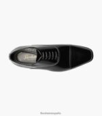 esmoquin puntera oxford Florsheim hombres LPVB4P235 calzado charol negro - Imagen 4