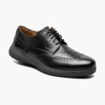 estilo Oxford con punta de acero y punta de ala Florsheim hombres LPVB4P405 calzado negro