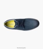 frenzi puntera lisa oxford Florsheim hombres LPVB4P44 calzado nubuck azul marino - Imagen 5