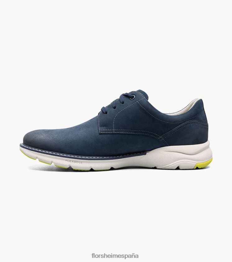 frenzi puntera lisa oxford Florsheim hombres LPVB4P44 calzado nubuck azul marino - Imagen 6