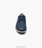 frenzi puntera lisa oxford Florsheim hombres LPVB4P44 calzado nubuck azul marino - Imagen 7