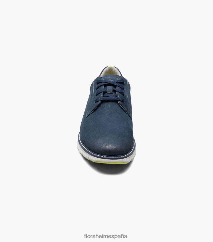 frenzi puntera lisa oxford Florsheim hombres LPVB4P44 calzado nubuck azul marino - Imagen 7