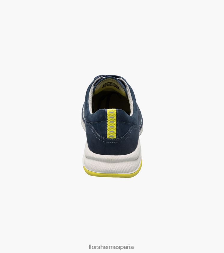 frenzi puntera lisa oxford Florsheim hombres LPVB4P44 calzado nubuck azul marino - Imagen 8