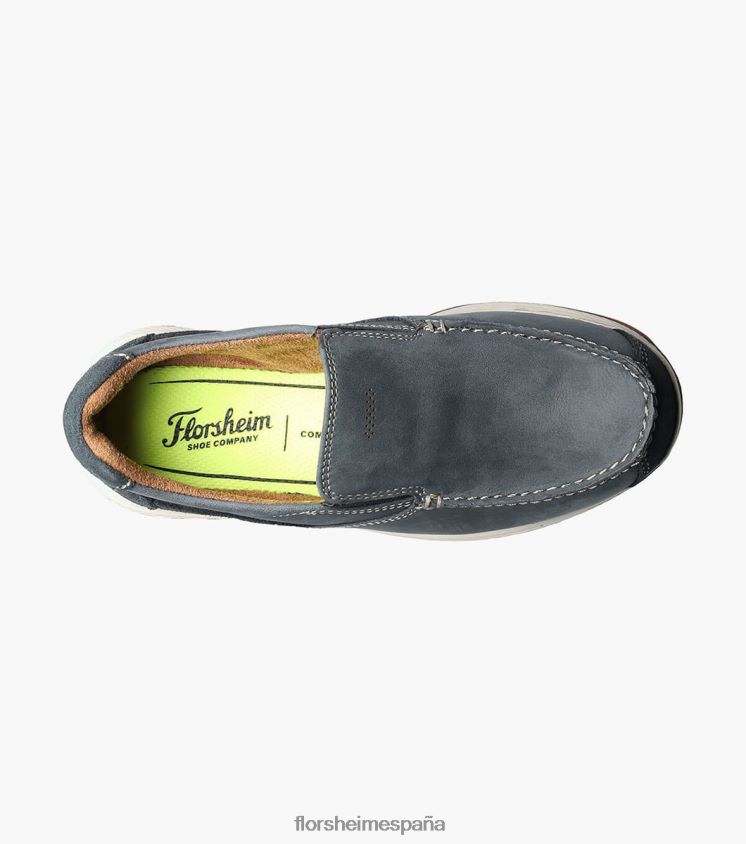 grandes lagos jr. moc toe resbalón en Florsheim niños LPVB4P464 calzado índigo - Imagen 4