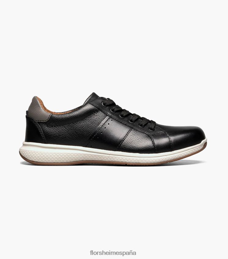 grandes lagos jr. oxford de encaje hasta los dedos Florsheim niños LPVB4P446 calzado negro - Imagen 2