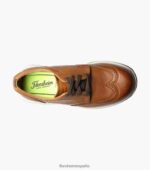 grandes lagos jr. oxford de punta de ala Florsheim niños LPVB4P442 calzado coñac - Imagen 4