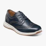 grandes lagos jr. oxford de punta de ala Florsheim niños LPVB4P444 calzado Armada