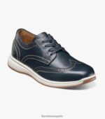 grandes lagos jr. oxford de punta de ala Florsheim niños LPVB4P444 calzado Armada