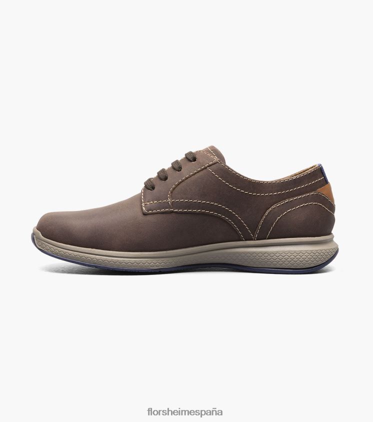grandes lagos jr. oxford de punta plana Florsheim niños LPVB4P502 calzado marrón ch - Imagen 5