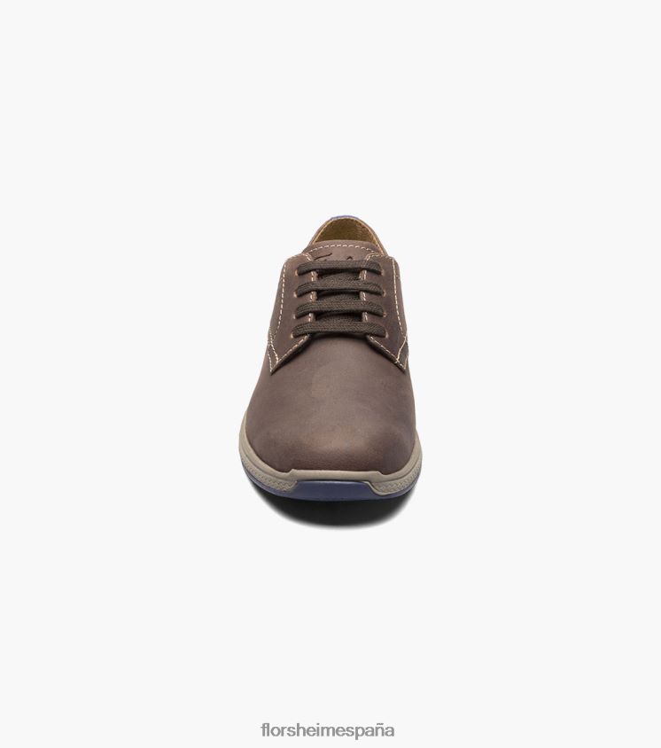 grandes lagos jr. oxford de punta plana Florsheim niños LPVB4P502 calzado marrón ch - Imagen 6