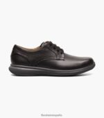 grandes lagos jr. oxford de punta plana Florsheim niños LPVB4P503 calzado negro - Imagen 2