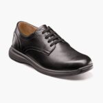 grandes lagos jr. oxford de punta plana Florsheim niños LPVB4P503 calzado negro
