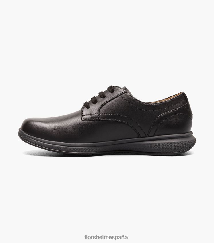 grandes lagos jr. oxford de punta plana Florsheim niños LPVB4P503 calzado negro - Imagen 5