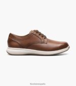grandes lagos jr. oxford de punta plana Florsheim niños LPVB4P504 calzado coñac - Imagen 2