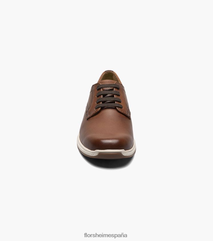 grandes lagos jr. oxford de punta plana Florsheim niños LPVB4P504 calzado coñac - Imagen 6