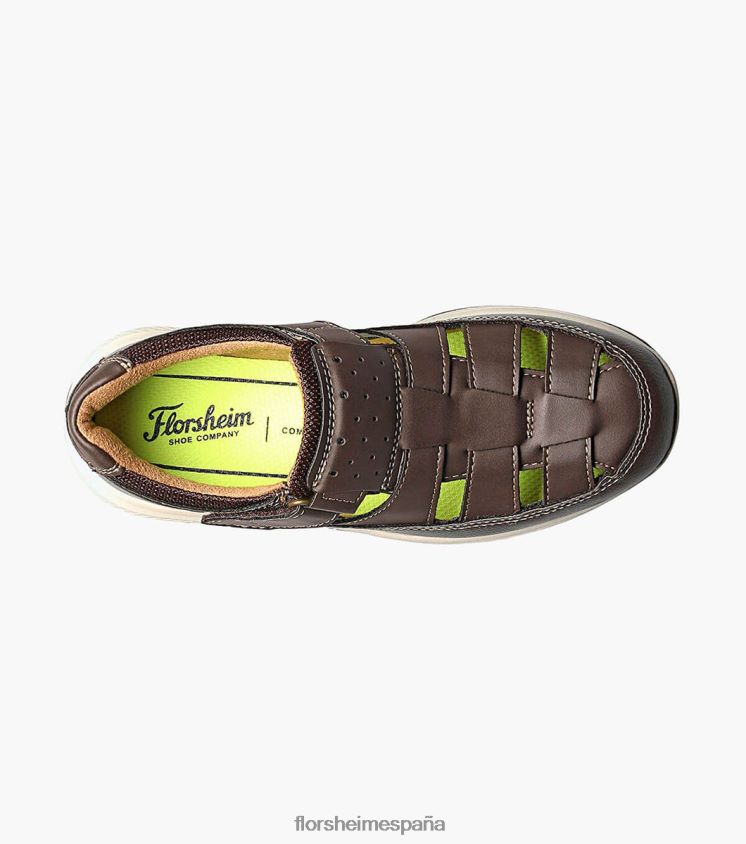 grandes lagos jr. sandalia pescador Florsheim niños LPVB4P469 calzado marrón ch - Imagen 4