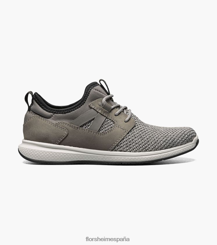 grandes lagos jr. zapatilla de punto con puntera lisa Florsheim niños LPVB4P441 calzado gris - Imagen 2