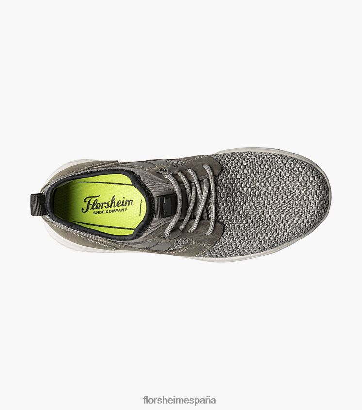 grandes lagos jr. zapatilla de punto con puntera lisa Florsheim niños LPVB4P441 calzado gris - Imagen 4