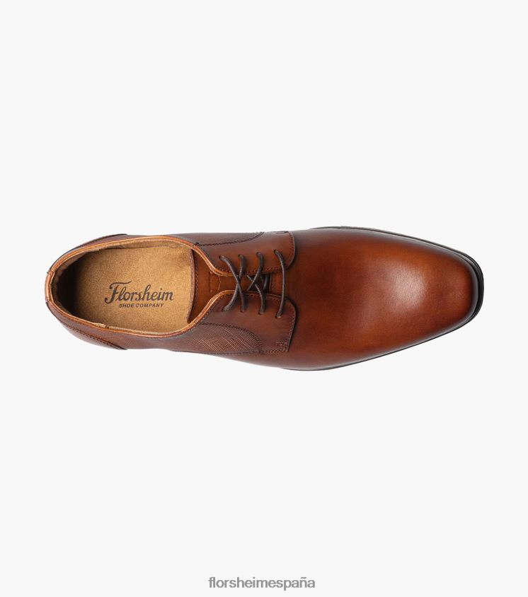 jackson puntera lisa oxford Florsheim hombres LPVB4P150 calzado coñac - Imagen 4