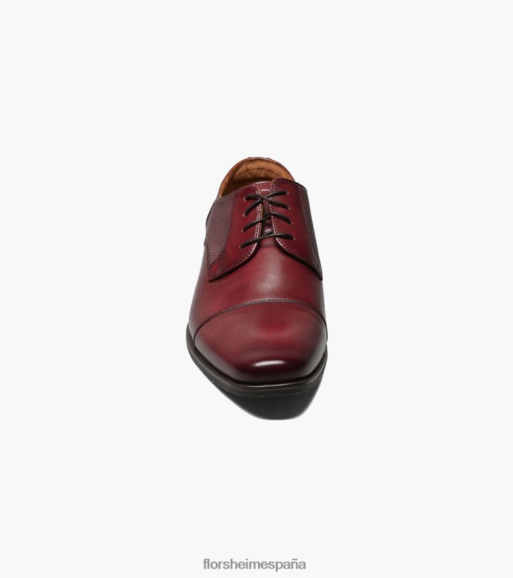 jackson puntera oxford Florsheim hombres LPVB4P153 calzado borgoña - Imagen 6