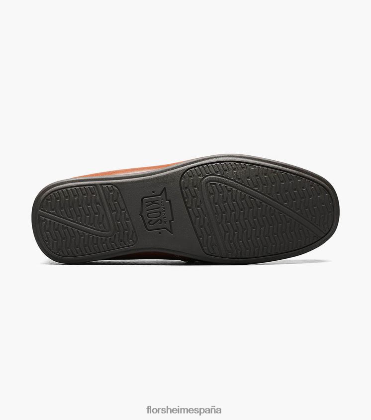 jaspe jr. conductor del penique del dedo del pie del moc Florsheim niños LPVB4P435 calzado bronceado silla de montar - Imagen 3
