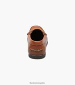 jaspe jr. conductor del penique del dedo del pie del moc Florsheim niños LPVB4P435 calzado bronceado silla de montar - Imagen 7
